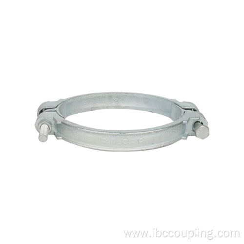 Carbon steel zn plated double bolt hose clamp